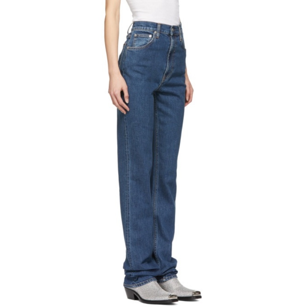 NWT Helmut Lang Jeans Femme High Bootcut Mid Stone Indigo 26 Women 27 Men 90s